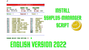 Read more about the article How to install SSHPLus-manager Script English Version 2023 fast and easy
