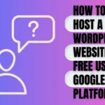 host a WordPress website for free using google cloud